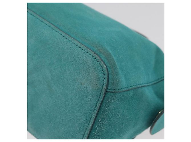 BALLY Borsa a mano in suede 2 vie Azzurro chiaro Oro Auth 177158A D'oro Blu chiaro - vista 15
