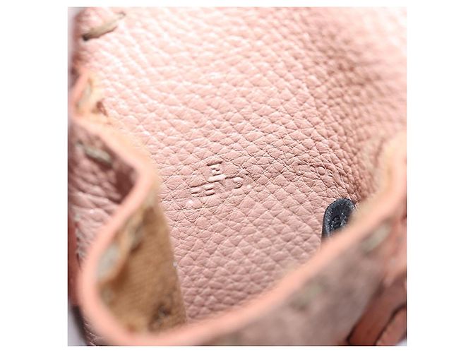 Fendi Pochette Celeria in pelle rosa argento Auth 176901A - vista 18