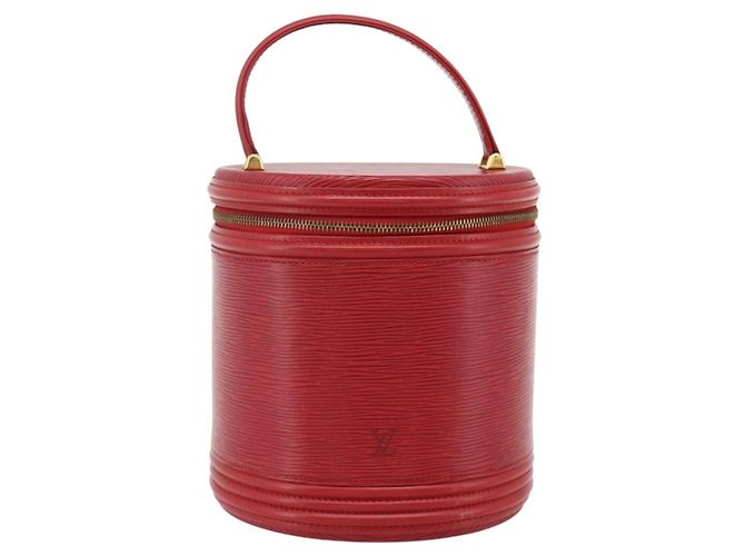 LOUIS VUITTON Borsa a Mano Epi Cannes Rossa M48037 LV Auth ep14383A Rosso - vista 13