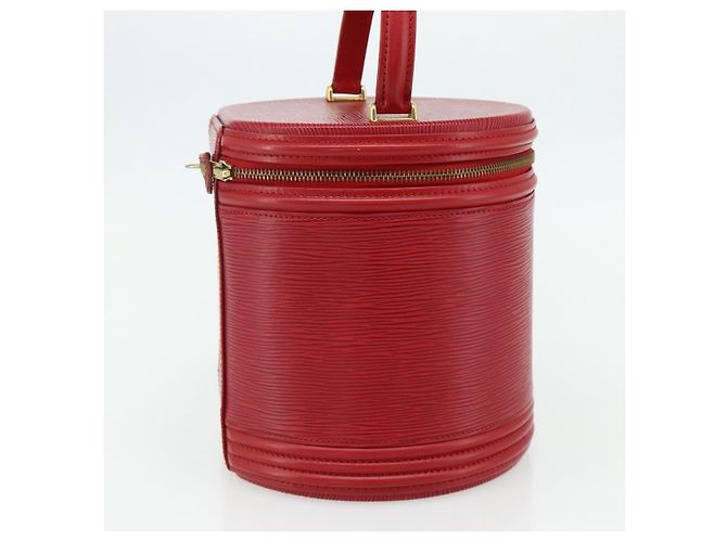 LOUIS VUITTON Borsa a Mano Epi Cannes Rossa M48037 LV Auth ep14383A Rosso - vista 3