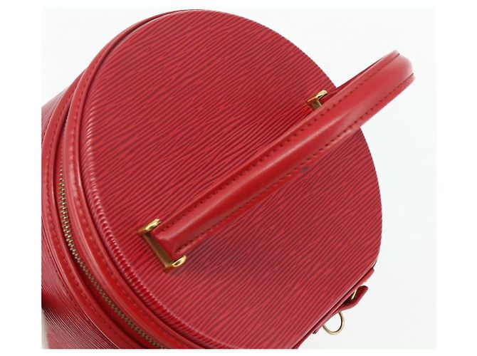 LOUIS VUITTON Borsa a Mano Epi Cannes Rossa M48037 LV Auth ep14383A Rosso - vista 6
