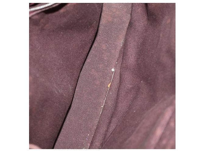 Hermès HERMES Borsa Fourre Tout PM in Tela 2 Set Grigio Bordeaux Auth BA12167 Marrone Bordò - vista 17