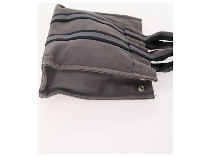 Hermès HERMES Borsa Fourre Tout PM in Tela 2 Set Grigio Bordeaux Auth BA12167 Marrone Bordò - vista 4
