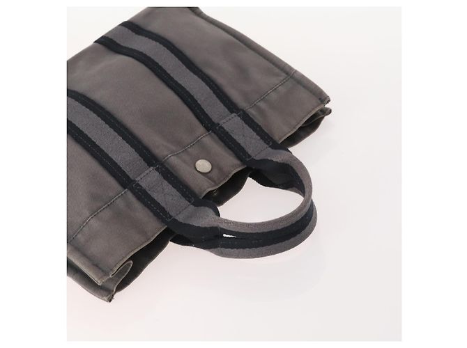Hermès HERMES Borsa Fourre Tout PM in Tela 2 Set Grigio Bordeaux Auth BA12167 Marrone Bordò - vista 5
