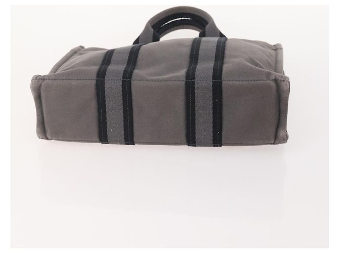 Hermès HERMES Borsa Fourre Tout PM in Tela 2 Set Grigio Bordeaux Auth BA12167 Marrone Bordò - vista 7