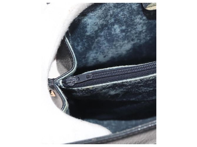 Borsa a Spalla Gucci GG Supreme Sherry Line PVC Blu Navy Oro 10 02 024 Auth 177436 D'oro - vista 22