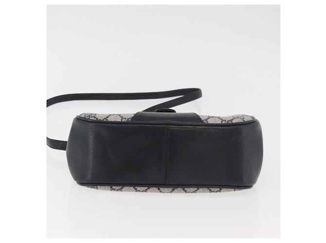 Borsa a Spalla Gucci GG Supreme Sherry Line PVC Blu Navy Oro 10 02 024 Auth 177436 D'oro - vista 9