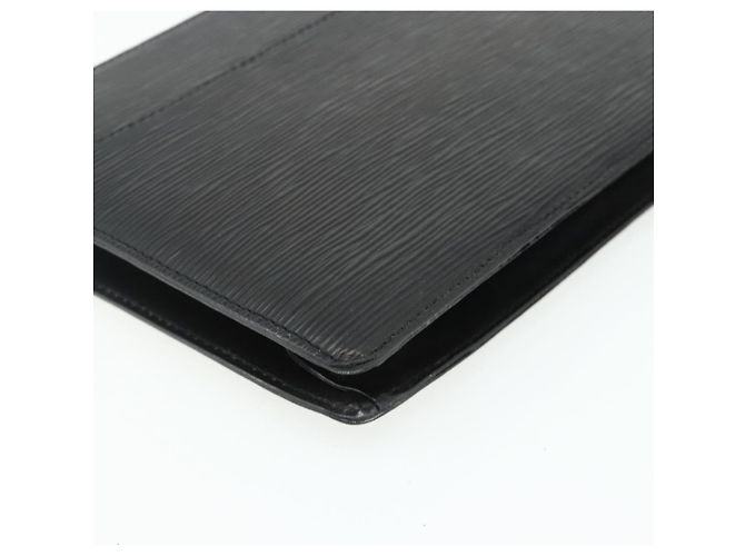 LOUIS VUITTON Pochette Uomo Epi Borsa Clutch Nera M52522 LV Auth ep14034 Nero - vista 14