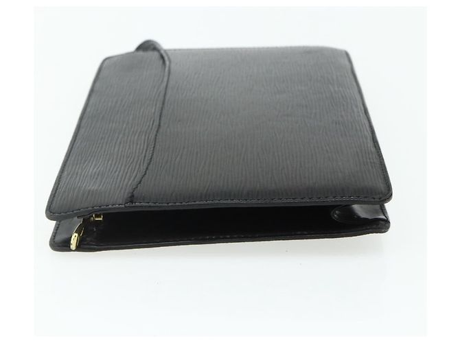 LOUIS VUITTON Pochette Uomo Epi Borsa Clutch Nera M52522 LV Auth ep14034 Nero - vista 3