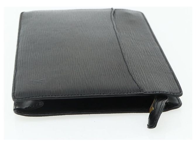 LOUIS VUITTON Pochette Uomo Epi Borsa Clutch Nera M52522 LV Auth ep14034 Nero - vista 4