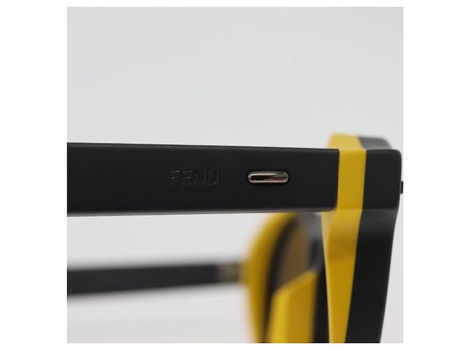 Gafas de sol FENDI de plástico gris Auth BA12341 Castaño - vista 7