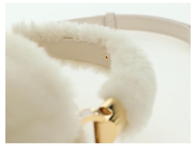 LOUIS VUITTON LV SKI Cozygram Capucines MINI Borsa in Lana Beige M26324 Auth LNZ969SM Monogramma - vista 14