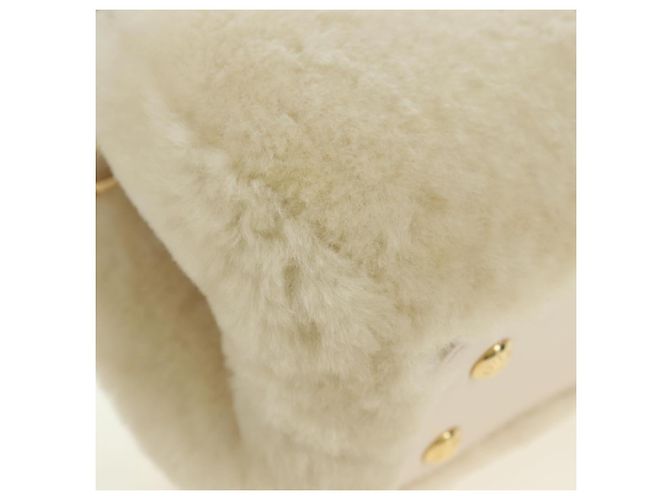 LOUIS VUITTON LV SKI Cozygram Capucines MINI Borsa in Lana Beige M26324 Auth LNZ969SM Monogramma - vista 16