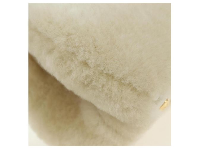 LOUIS VUITTON LV SKI Cozygram Capucines MINI Borsa in Lana Beige M26324 Auth LNZ969SM Monogramma - vista 18