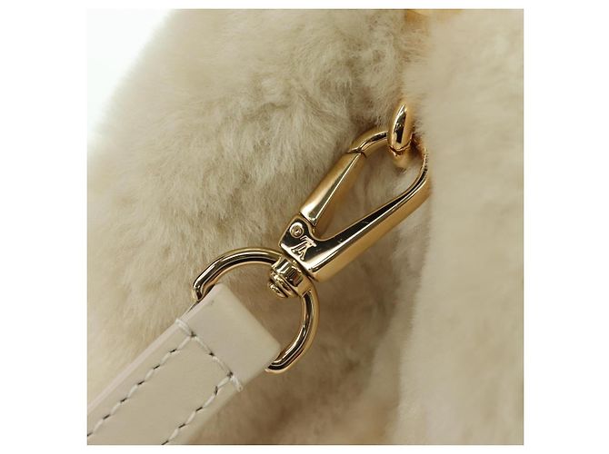 LOUIS VUITTON LV SKI Cozygram Capucines MINI Borsa in Lana Beige M26324 Auth LNZ969SM Monogramma - vista 21