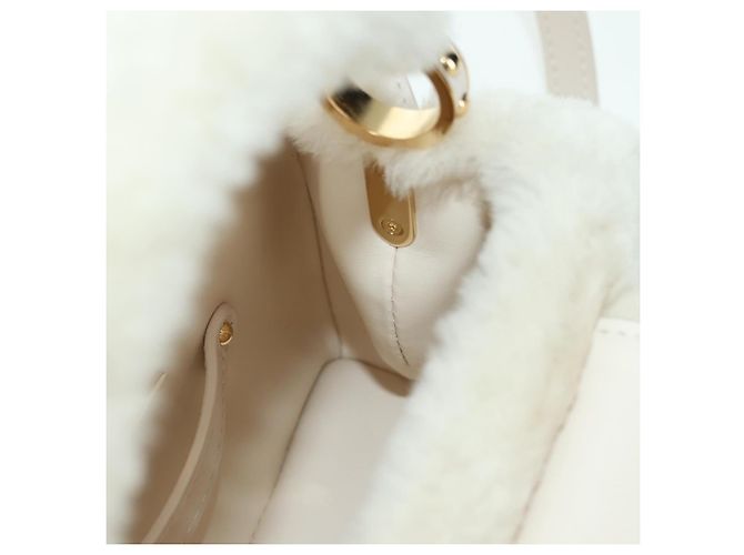 LOUIS VUITTON LV SKI Cozygram Capucines MINI Borsa in Lana Beige M26324 Auth LNZ969SM Monogramma - vista 27