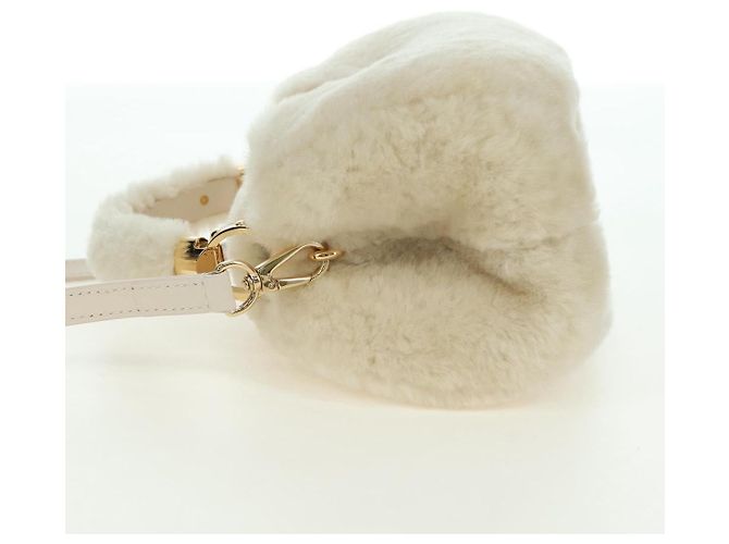 LOUIS VUITTON LV SKI Cozygram Capucines MINI Borsa in Lana Beige M26324 Auth LNZ969SM Monogramma - vista 3
