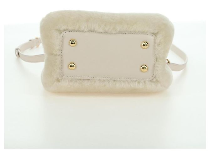 LOUIS VUITTON LV SKI Cozygram Capucines MINI Borsa in Lana Beige M26324 Auth LNZ969SM Monogramma - vista 5