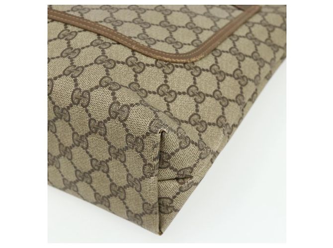 Borsa tote Gucci GG Supreme Web Sherry Line in PVC beige 40 02 003 Auth ep14026 - vista 10
