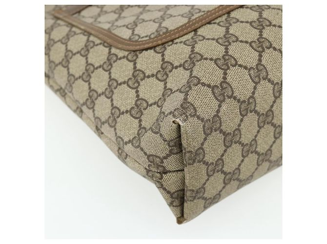 Borsa tote Gucci GG Supreme Web Sherry Line in PVC beige 40 02 003 Auth ep14026 - vista 11