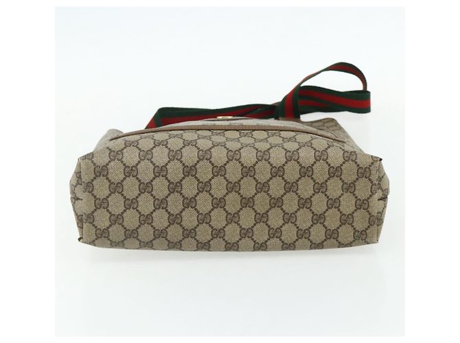 Borsa tote Gucci GG Supreme Web Sherry Line in PVC beige 40 02 003 Auth ep14026 - vista 9