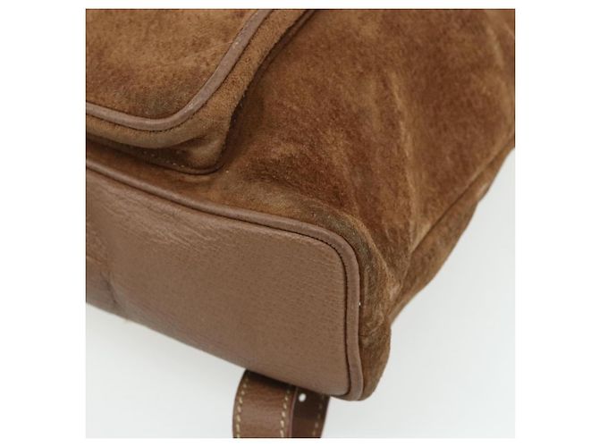 Bamboo Zaino in Bambù GUCCI Camoscio Marrone Oro 003 3444 0030 Auth ep14134 D'oro - vista 12
