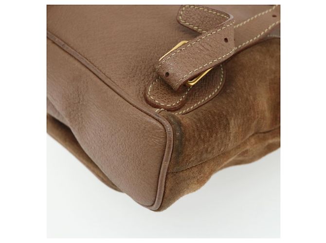 Bamboo Zaino in Bambù GUCCI Camoscio Marrone Oro 003 3444 0030 Auth ep14134 D'oro - vista 14