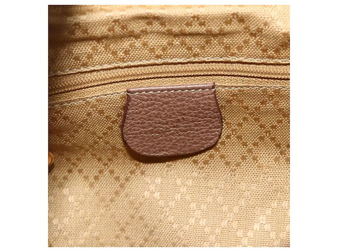 Bamboo Zaino in Bambù GUCCI Camoscio Marrone Oro 003 3444 0030 Auth ep14134 D'oro - vista 18
