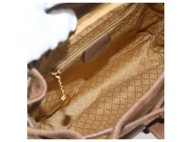 Bamboo Zaino in Bambù GUCCI Camoscio Marrone Oro 003 3444 0030 Auth ep14134 D'oro - vista 19