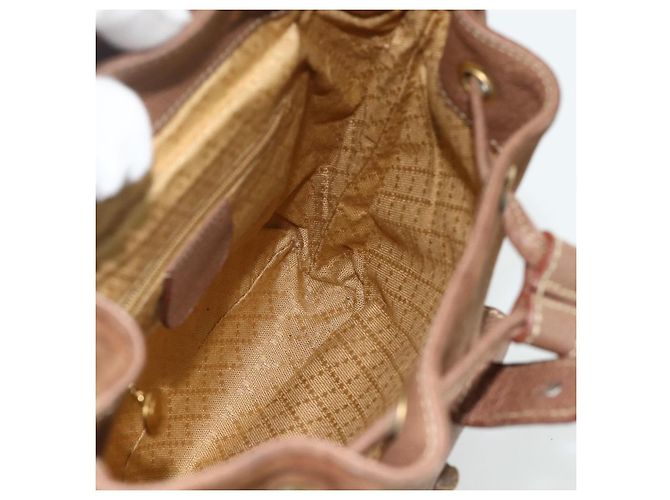 Bamboo Zaino in Bambù GUCCI Camoscio Marrone Oro 003 3444 0030 Auth ep14134 D'oro - vista 20