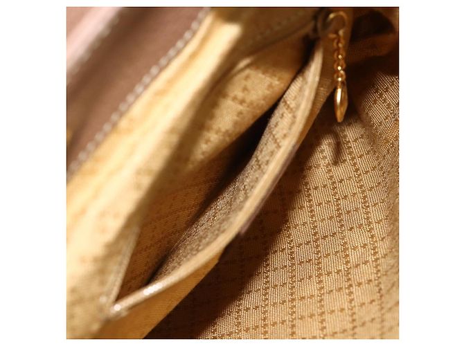 Bamboo Zaino in Bambù GUCCI Camoscio Marrone Oro 003 3444 0030 Auth ep14134 D'oro - vista 23