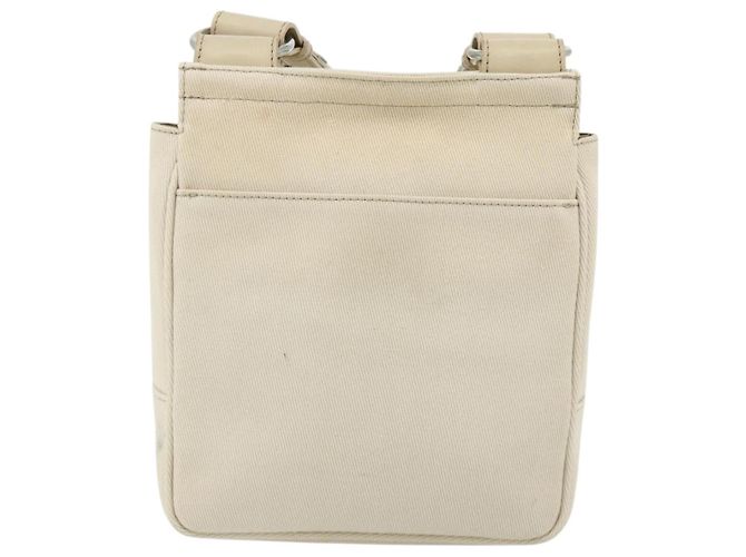 Burberry Blue Label Schultertasche aus Canvas Beige Silber Authentisch 176617 - Ansicht 2
