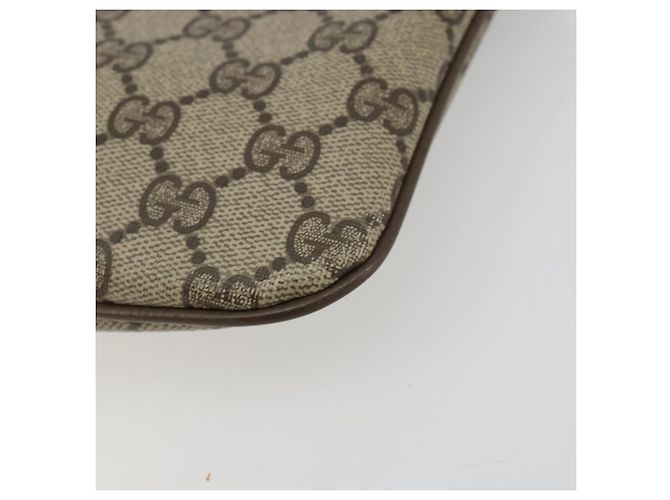 Borsa Sherry Line GG Supreme Web di GUCCI in PVC beige e oro 98 02 047 Auth ep14179 D'oro - vista 10