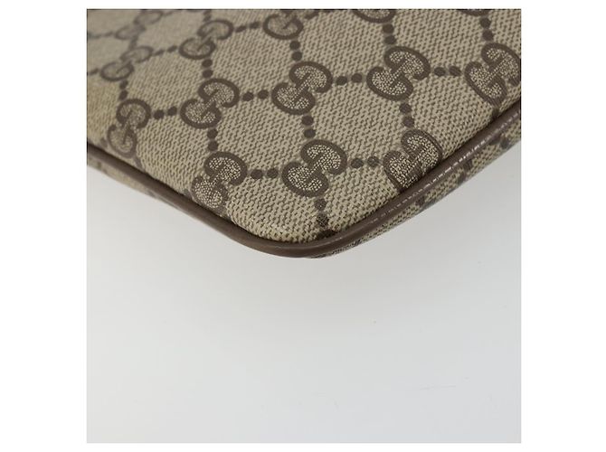 Borsa Sherry Line GG Supreme Web di GUCCI in PVC beige e oro 98 02 047 Auth ep14179 D'oro - vista 11