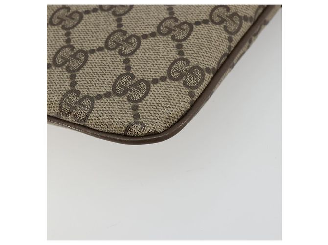 Borsa Sherry Line GG Supreme Web di GUCCI in PVC beige e oro 98 02 047 Auth ep14179 D'oro - vista 12