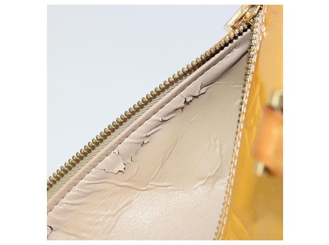 LOUIS VUITTON Borsa a Mano Monogram Vernis Bedford Beige M91006 LV Auth 176970 - vista 10