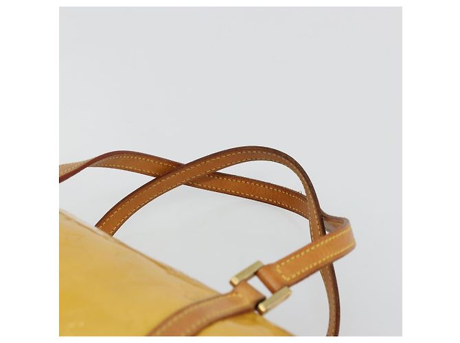 LOUIS VUITTON Borsa a Mano Monogram Vernis Bedford Beige M91006 LV Auth 176970 - vista 14