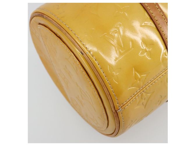 LOUIS VUITTON Borsa a Mano Monogram Vernis Bedford Beige M91006 LV Auth 176970 - vista 15