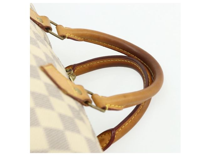LOUIS VUITTON Borsa a Mano Speedy Bandoulière 35 Damier Azur N41372 Auth LV 175852 - vista 14