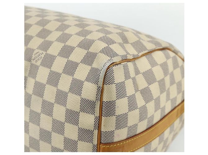 LOUIS VUITTON Borsa a Mano Speedy Bandoulière 35 Damier Azur N41372 Auth LV 175852 - vista 18