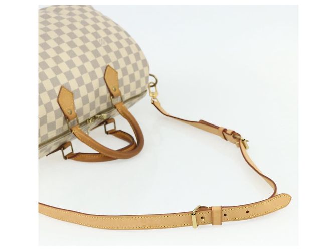 LOUIS VUITTON Borsa a Mano Speedy Bandoulière 35 Damier Azur N41372 Auth LV 175852 - vista 8