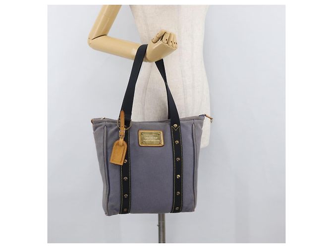 LOUIS VUITTON Antigua Cabas MM Borsa Tote Blu M40087 LV Auth 176246 - vista 23
