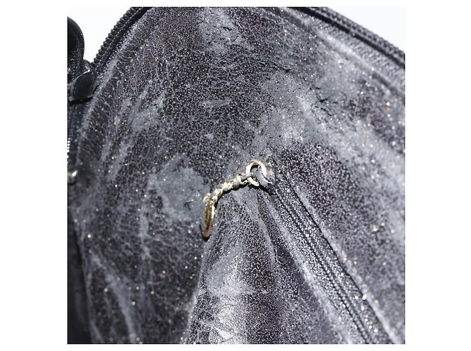 Bolso de mano de cuero Gucci Bamboo 2 piezas Negro Oro 000 1448 0289 Auth bs34727 Dorado - vista 21