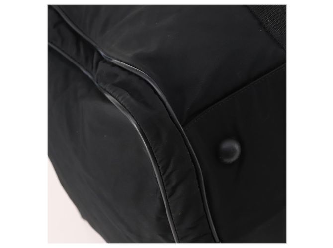 Borsa Boston PRADA in nylon 2 in 1 nera argento autentica YKZ331 Nero - vista 19