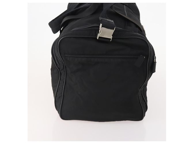 Borsa Boston PRADA in nylon 2 in 1 nera argento autentica YKZ331 Nero - vista 3