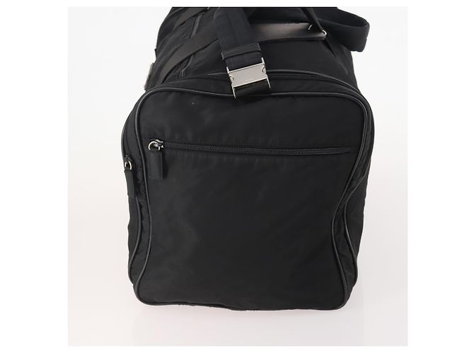 Borsa Boston PRADA in nylon 2 in 1 nera argento autentica YKZ331 Nero - vista 4