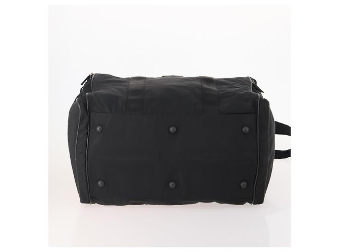 Borsa Boston PRADA in nylon 2 in 1 nera argento autentica YKZ331 Nero - vista 5