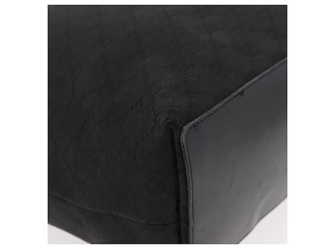 Borsa a mano in tela GG Gucci Nera Argento 31243 Auth ep14335 Nero - vista 10