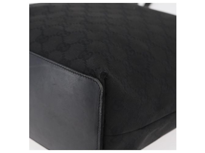 Borsa a mano in tela GG Gucci Nera Argento 31243 Auth ep14335 Nero - vista 11