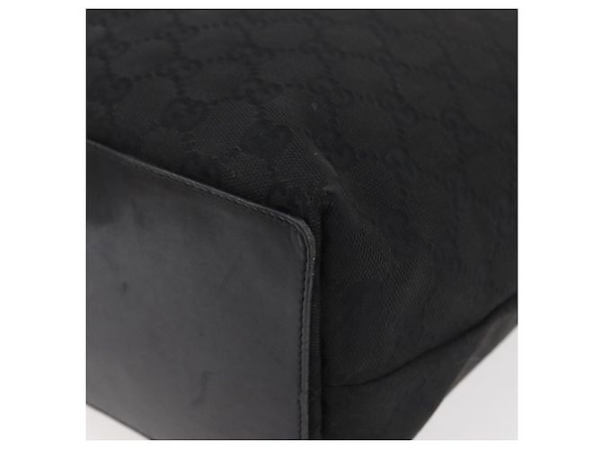 Borsa a mano in tela GG Gucci Nera Argento 31243 Auth ep14335 Nero - vista 13
